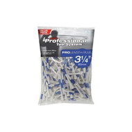Pride Professional Pro Length Plus Golf Tees (3.25", White/Blue, 75pk) NEW