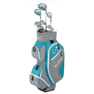 Tour Edge Lady Edge Complete Half Set Cart (Turquoise/White, +1", LEFT) 2020 NEW