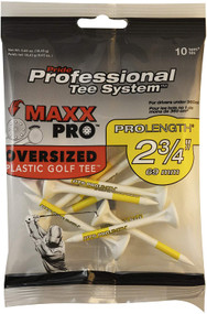 Pride Golf Maxx Pro Oversized Plastic Golf Tees (2 3/4", White, 10pk) NEW