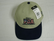 PGA Championship Hat 2001 Atlanta (Tan/Blue) Norman Golf Cap New
