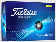 Titleist Tour Soft Golf Balls (Yellow, 12pk) 1dz 2024 NEW