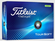 Titleist Tour Soft Golf Balls (Green, 12pk) 1dz 2024 NEW