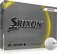 Srixon Z-Star Diamond Golf Balls (Pure White, Spinskin, 2023, 12pk) NEW