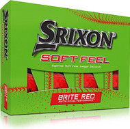 Srixon Soft Feel Golf Balls (Brite Red, 2023, 12pk) NEW