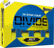Srixon Q-Star Tour Divide Golf Balls (Brite Yellow/Blue, 12pk)1dz 2024  NEW
