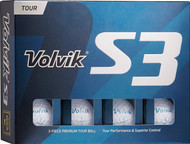 Volvik S3 Golf Balls (White, 12pk, 2019) Urethane 1 Dozen NEW