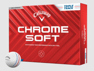 Callaway Chrome Soft Triple Track Golf Balls (White, 12pk) 1dz 2024 NEW