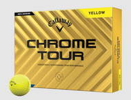 Callaway Chrome Tour Golf Balls (Yellow, 12pk) 1dz 2024 NEW