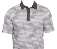 Callaway ECO Polo Shirt (Cluster Print, Asphalt, Large) Golf NEW