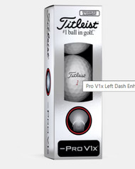 Titleist Pro V1x Enhanced Align Left Dash Golf Balls (White, 3pk) 1 Sleeve NEW
