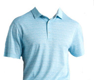 Bermuda Sands Short Sleeve Polo Shirt (Ryan, Amalfi Blue, Large) Golf NEW