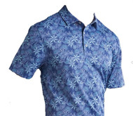 Bermuda Sands Short Sleeve Polo Shirt (Tripp, Blue, Large) Golf NEW
