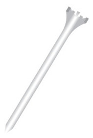 Zero Friction Victory 5-Prong Tees (3.25", White, 12pk) Golf NEW