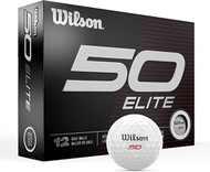 Wilson Staff 50 Elite Golf Balls (White, 12 pack) 2023 NEW