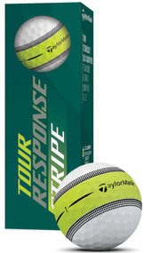 Taylor Made Tour Response Stripe Golf Balls (White, 3pk) 1 Sleeve 2022  NEW