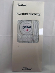 Titleist Perma Soft Golf Glove (Men's, LEFT, White/Black) Factory Seconds NEW