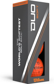 Wilson Staff Duo Soft Golf Balls (Orange, 3pk) 1 Sleeve 2023 NEW
