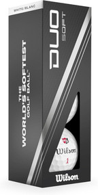 Wilson Staff Duo Soft Golf Balls (White, 3pk) 1Sleeve 2023  NEW