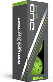 Wilson Staff Duo Soft Golf Balls (Green, 3pk) 1 Sleeve 2023 NEW