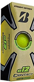 Bridgestone e12 Contact Soft Golf Balls (3pk, MATTE GREEN, 2023) 1 Sleeve NEW