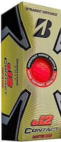 Bridgestone e12 Contact Soft Golf Balls (3pk, MATTE RED, 2023) 1 Sleeve  NEW