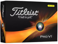 Titleist Pro V1 Golf Balls (Yellow, 12pk) Prior Generation 2023 NEW