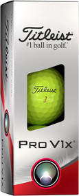 Titleist Pro V1x Golf Balls (Yellow, 3pk) 1 Sleeve 2023 NEW