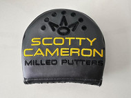 Scotty Cameron Phantom Putter Headcover (Grey/Yellow, Mid-Round, Left) 2024 NEW