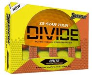 Srixon Q-Star Tour Divide Golf Balls (Brite Yellow/Orange,12pk) 1dz 2024  NEW