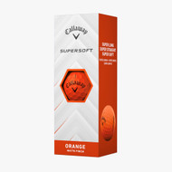 Callaway Supersoft Golf Balls (Matte Orange, 3pk) 1 Sleeve 2025 NEW