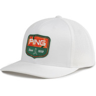 Ping Heritage Collection Snapback Hat (White, Adjustable) Golf Cap 2024 NEW