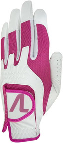 Volvik Omni Form Fit Glove (Women's, White/Hot Pink, LEFT, One Size Fit) 2023 Golf NEW