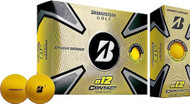 Bridgestone e12 Contact Soft Golf Balls (12pk, MATTE YELLOW, 2023) NEW