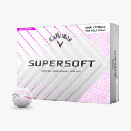 Callaway Supersoft Golf Balls (Pink, 12pk) 1dz Splatter 360 2025 NEW