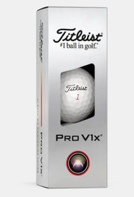 Titleist Pro V1x Golf Balls (White, 3pk) 1 Sleeve 2025 NEW