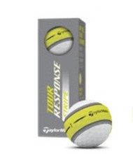 Taylor Made Tour Response Stripe Golf Balls (Neon Yellow, 3pk) 1 Sleeve 2025 NEW