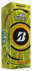 Bridgestone e6 Soft Golf Balls (Yellow,3pk) 1 Sleeve 2025 NEW