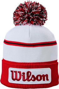 Wilson Staff Tour Beanie (White/Red, One Size) Golf Hat 2025 NEW