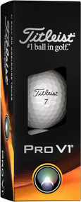 Titleist Pro V1 Golf Balls (White, 3pk, High Numbers) 1 Sleeve 2023 NEW