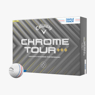 Callaway Chrome Tour Triple Diamond Triple Track Golf Balls (White, 12pk) NEW