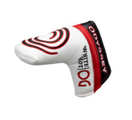 Odyssey White Hot OG Putter Headcover (White/Black/Red, Large Blade) NEW