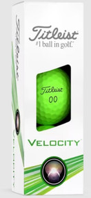 Titleist Velocity Golf Balls (Matte Green, 3pk) 1 Sleeve 2024 NEW