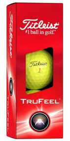 Titleist TruFeel Golf Balls (Yellow, 3pk) 1 Sleeve 2024 NEW