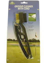 On Course Golf Club Cleaner (Brush with Cord And Bag Clip) NEW