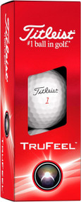 Titleist TruFeel Golf Balls (White, 3pk) 1 Sleeve 2024 NEW