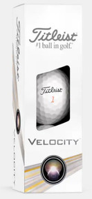 Titleist Velocity Golf Balls (White, 3pk) 1 Sleeve 2024 NEW