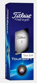 Titleist Tour Soft Golf Balls (White, 3pk) 1 Sleeve 2024 NEW