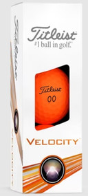 Titleist Velocity Golf Balls (Matte Orange, 3pk) 1 Sleeve 2024 NEW