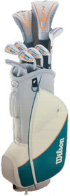 Wilson Women's K28 Complete Set (11pc, Uniflex, CART BAG) Women's NEW