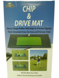 On Course Chip & Drive Mat (w Rubber Tees) Golf NEW